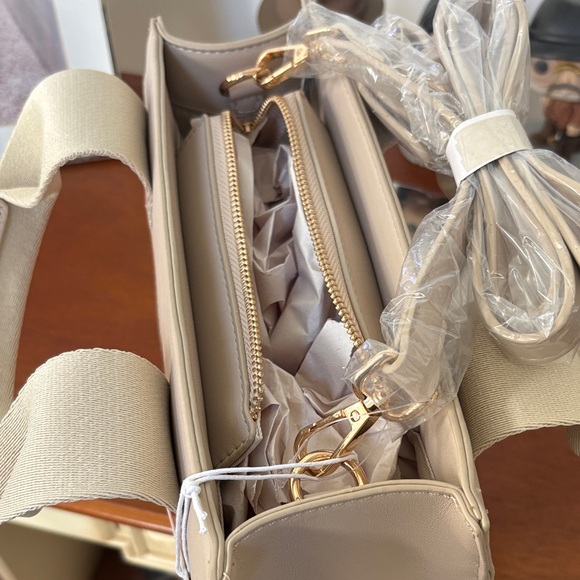 Cavalli Class Beige and Pink Floral Tote - Picture 4 of 7